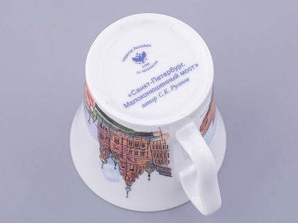 Бокал 360 мл форма Ленинградский рисунок Санкт-Петербург. Малоконюшенный мост  арт. 80.44857.00.1