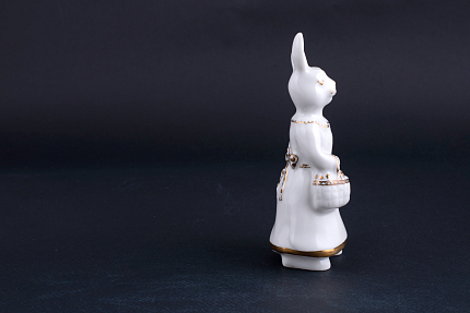 Скульптура Зайчиха-мама, рисунок Золотой, арт 62.15763.00.1