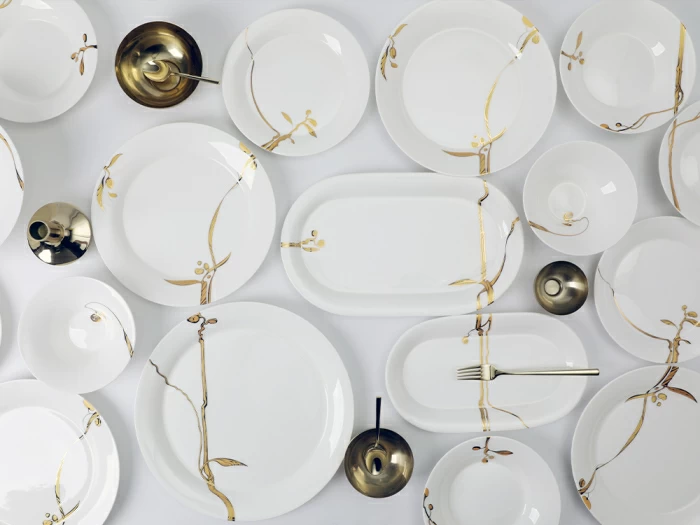 Сервиз столовый на 6 персон, 24 предметов, форма Юлиана, рисунок Лидия, арт 81.33227.00.1, 