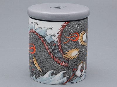 Подарочный набор Свеча рисунок TATTOO Dragon аромат Аква арт. 81.31628.00.1