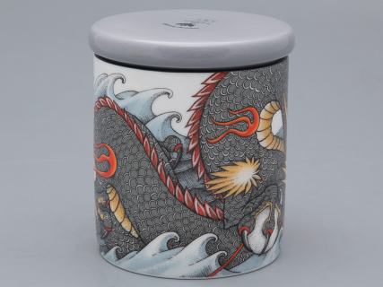 Подарочный набор Свеча рисунок TATTOO Dragon аромат Аква арт. 81.31628.00.1, 