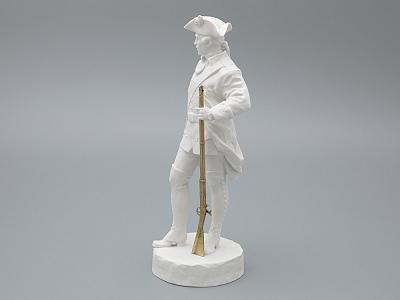 Скульптура Мушкетер эпохи Елизаветы Петровны, в подарочной упаковке, рисунок Белый бисквит, арт 81.31944.00.1