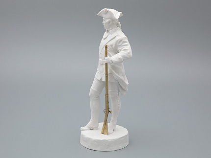 Скульптура Мушкетер эпохи Елизаветы Петровны, в подарочной упаковке, рисунок Белый бисквит, арт 81.31944.00.1