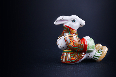 Скульптура Заяц с капустой, Зайчики. Капуста, арт 62.21239.00.1