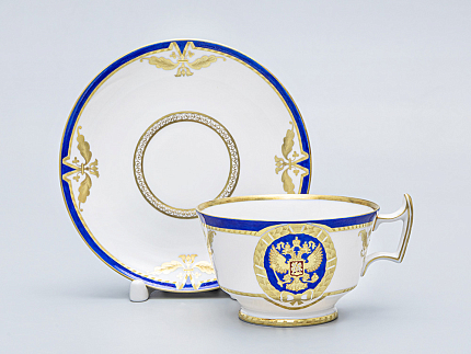 Чашка с блюдцем чайная Александрия Золотой орел арт. 81.14864.00.1