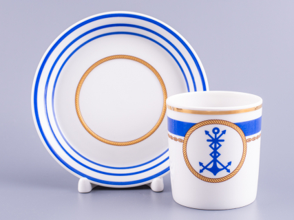 Сервиз чайный форма Гербовая рисунок Кают-компания, 6 персон 14 предметов арт. 81.24029.00.1, 