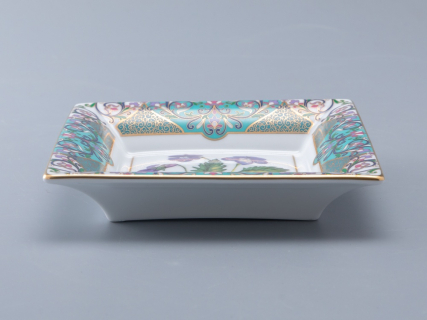 Подставка для мелочей в подарочной упаковке, форма Квадратная, рисунок Фиалка надрезанная, арт 81.34214.00.1, 