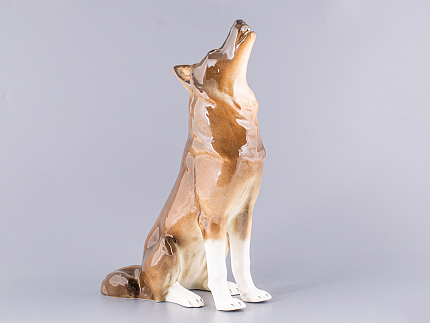 Скульптура Волк сидящий арт. 82.06370.00.1