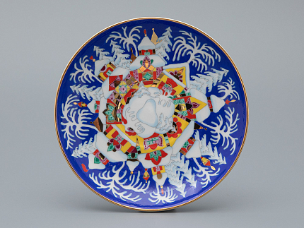 Чашка с блюдцем чайная 250 мл форма Весенняя рисунок Зимняя сказка арт. 81.10473.00.1