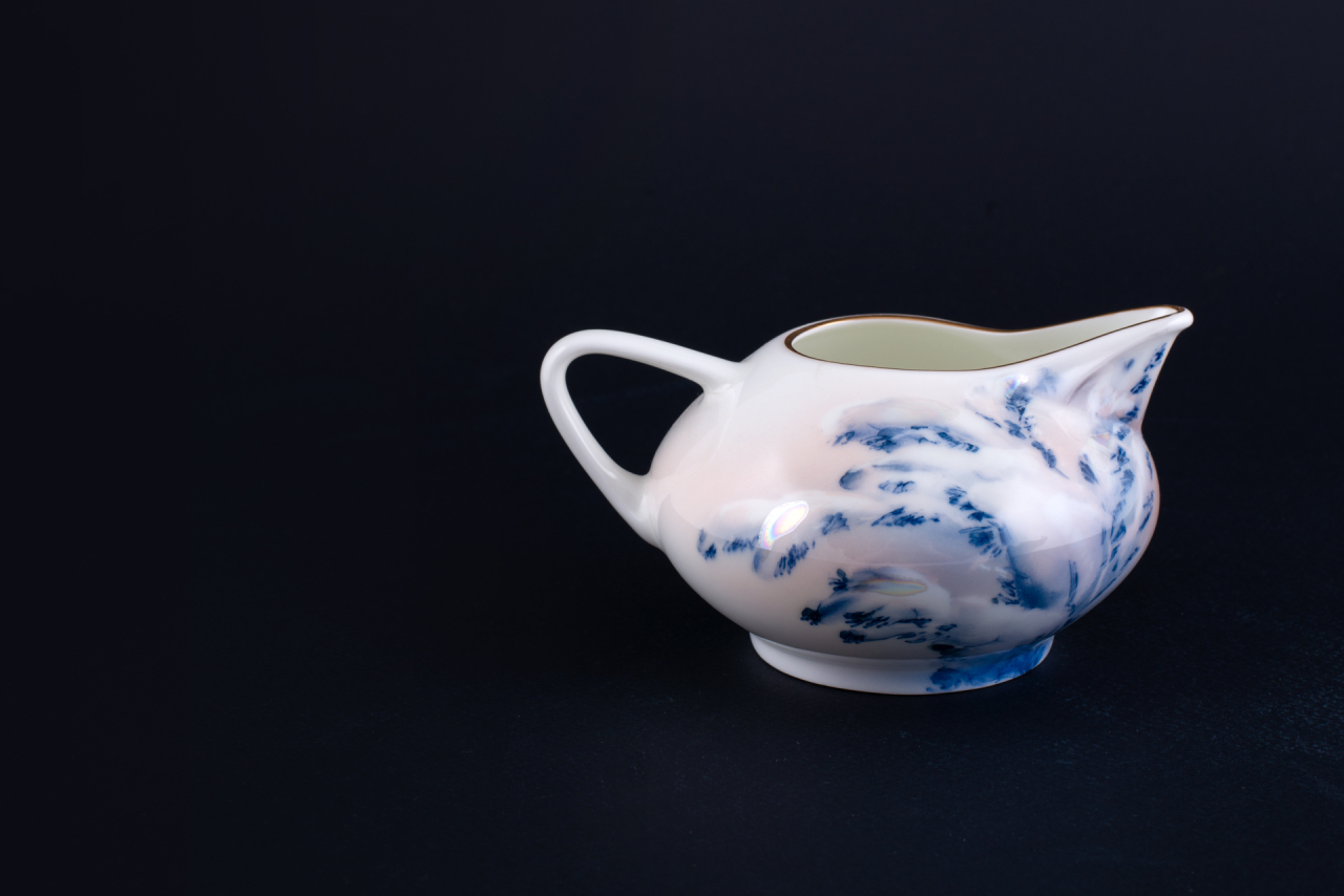 Сливочник 270 мл., форма Купольная, рисунок Морозное утро  арт 40.03514.00.1, 