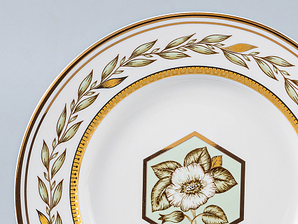 Сервиз чайный форма Гербовая рисунок Нефритовый фон, 6 персон 20 предметов, арт. 81.20900.00.1