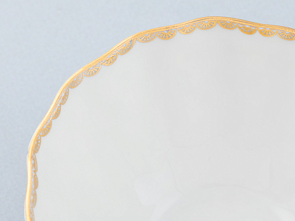 Салатник 385 мл, форма Тюльпан, рисунок Кобальтовая сетка, арт 80.44496.00.1