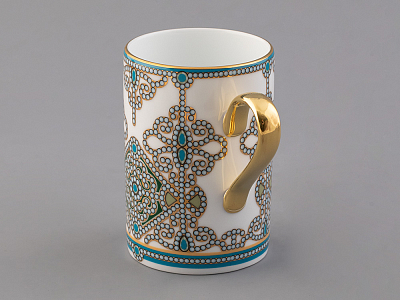 Бокал 400 мл в подарочной упаковке, форма Соло, рисунок Ландыш майский, арт. 81.32710.00.1