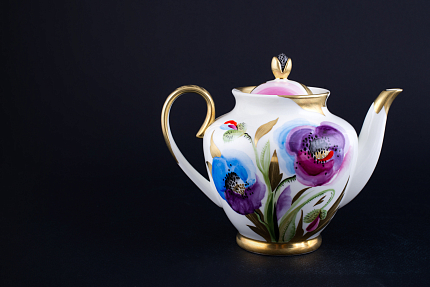 Чайник Маковый цветок на форме Весенняя, арт 60.14700.00.1