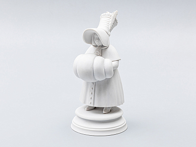 Скульптура Второй гость Белый арт. 82.60503.00.1