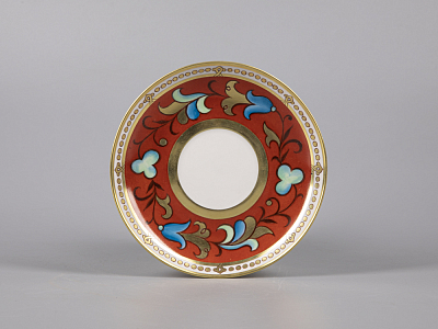 Сервиз чайный форма Александр III рисунок Русский, 6 персон 15 предметов арт. 81.30144.00.1