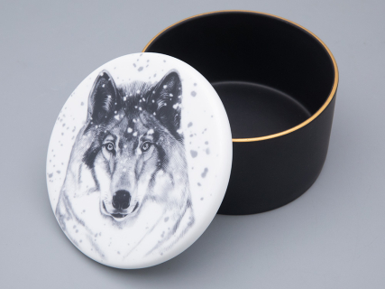 Шкатулка в подарочной упаковке, форма Идиллия, рисунок Тотем. Волк арт. 81.31593.00.1, 