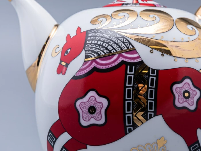 Комплект чайников Новгородский Красный конь арт. 81.10353.00.1, 