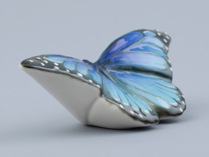 Скульптура форма Бабочка среднего размера, рисунок Голубая, арт. 82.47230.00.1, 