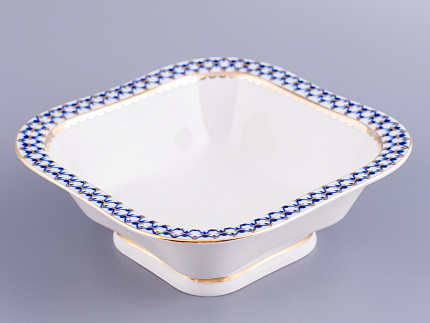 Салатник четырех порционный квадратный Молодежная Кобальтовая сетка арт. 80.06936.00.1