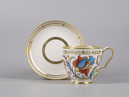 Сервиз чайный форма Александр III рисунок Русский, 6 персон 15 предметов арт. 81.30144.00.1