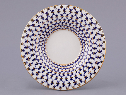 Чашка с блюдцем чайная форма Юлия рисунок Кобальтовая сетка арт. 81.26235.00.1