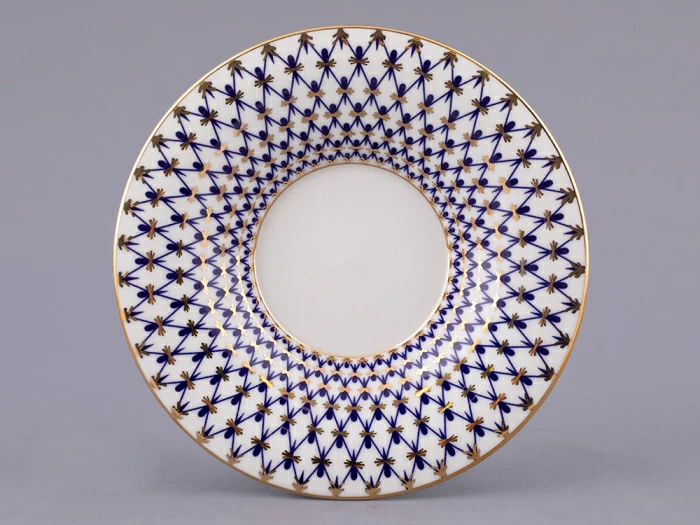 Чашка с блюдцем чайная форма Юлия рисунок Кобальтовая сетка арт. 81.26235.00.1, 