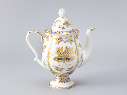 Сервиз кофейный форма Наташа рисунок Фантастические бабочки, 6 персон 14 предметов, арт. 81.21238.00.1, 