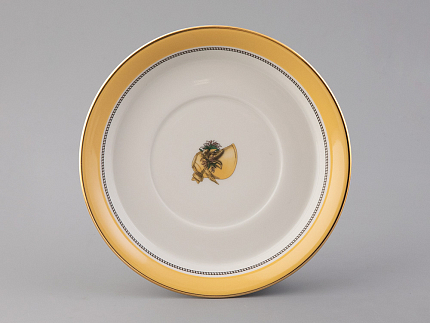 Чашка с блюдцем чайная 220 мл форма Гербовая рисунок Modes de Paris 1835 арт. 81.25416.00.1