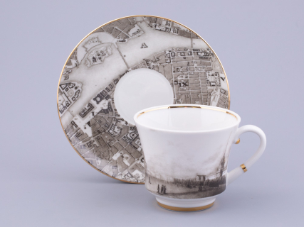 Сервиз чайный на 6 персон 15 предметов, форма Банкетная рисунок Великолепный Невский, арт. 81.32683.00.1, 