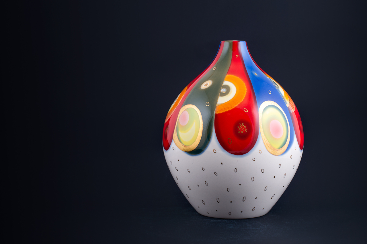 Ваза Георгина на форме Круглая малого размера, арт 60.13478.00.1, 