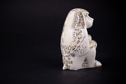 Скульптура Павиан с детенышем, Золотой, арт 62.09290.00.1