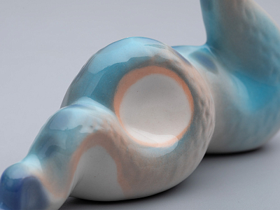 Скульптура форма Королева змей Голубая, арт 82.74496.00.1