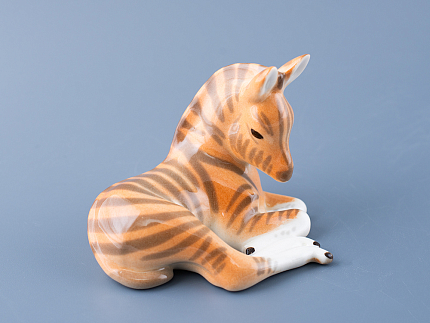 Скульптура Зебренок лежащий арт. 82.01034.00.1