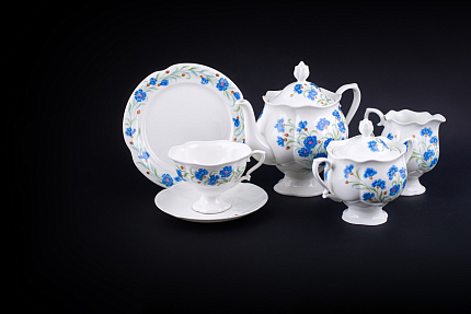 Сервиз чайный Васильковый, на форме Наташа, арт 61.21020.00.1