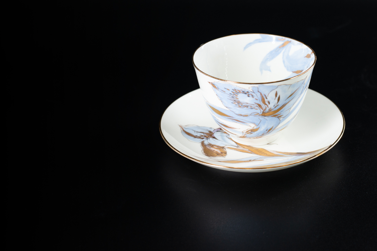 Чашка с блюдцем Любимые Цветы Модерна 2, на форме Весенняя, арт 61.20999.00.1, 