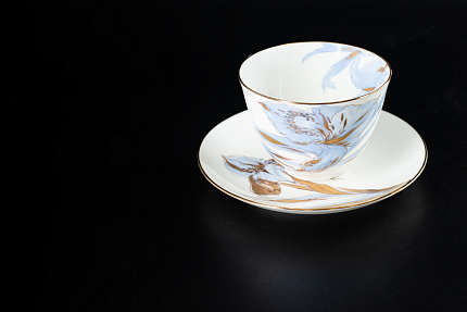 Чашка с блюдцем Любимые Цветы Модерна 2, на форме Весенняя, арт 61.20999.00.1