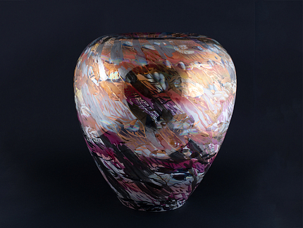 Ваза Красное море Шторм, на форме Антоновка, арт. 60.15405.00.1