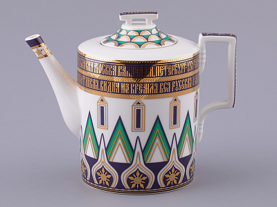 Сервиз чайный на 6 персон 20 предметов, форма Гербовая, рисунок Великая Русь, арт. 81.31998.00.1