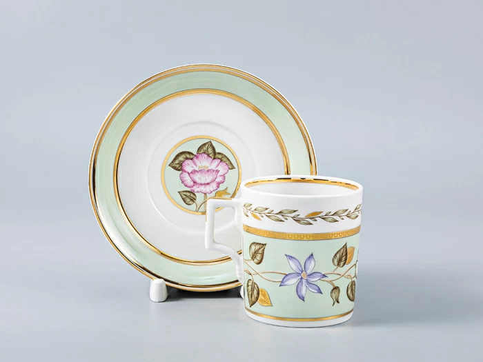 Сервиз чайный форма Гербовая рисунок Нефритовый фон, 6 персон 20 предметов, арт. 81.20900.00.1, 