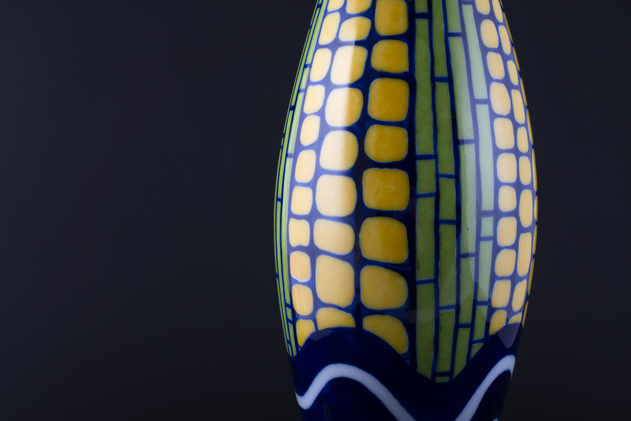 Ваза Кукурузная волна на форме Высокая арт 60.14699.00.1, 