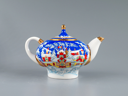 Комплект чайников форма Новгородский рисунок Зимняя сказка арт. 81.13998.00.1