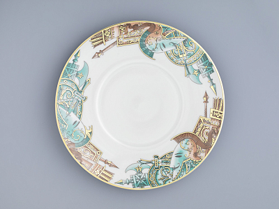 Чашка с блюдцем в подарочной упаковке, форма Охотничий, рисунок Триумф Victoria, арт. 81.32470.00.1