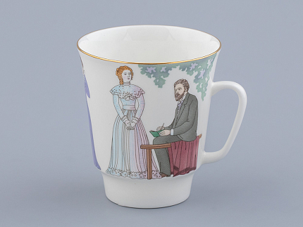 Трехпредметный комплект 165 мл форма Майская рисунок Чайка, арт. 81.31868.00.1