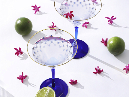 Набор (4 бокала для мартини) 150 мл Кобальтовая сетка арт. 14.11002.07