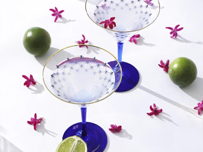 Набор (4 бокала для мартини) 150 мл Кобальтовая сетка арт. 14.11002.07, 