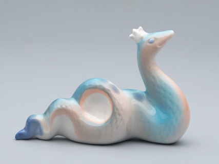 Скульптура форма Королева змей Голубая, арт 82.74496.00.1, 