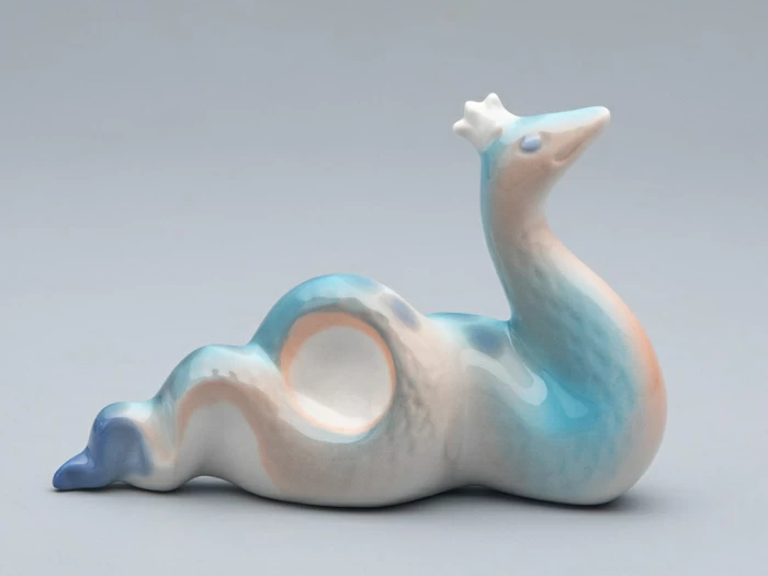 Скульптура форма Королева змей Голубая, арт 82.74496.00.1, 