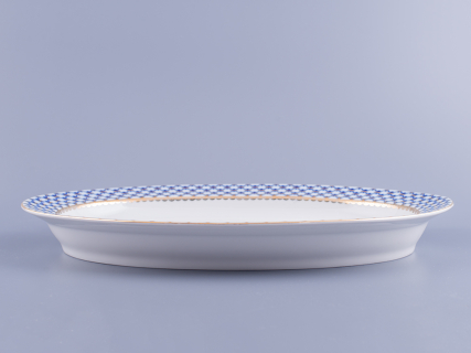 Блюдо овальное Молодежная Кобальтовая сетка 350 мм арт. 80.07111.00.1, 