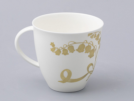 Чашка с блюдцем форма Оливия рисунок Нежный ландыш, арт. 81.31432.00.1